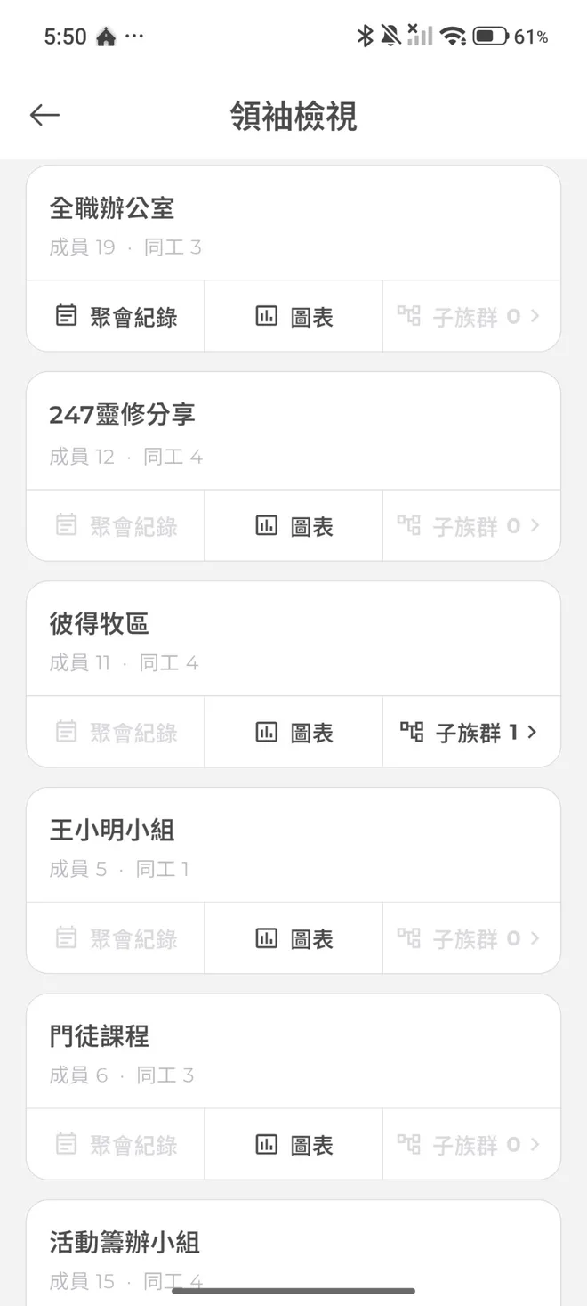 「我的教會 App」牧養跟進畫面